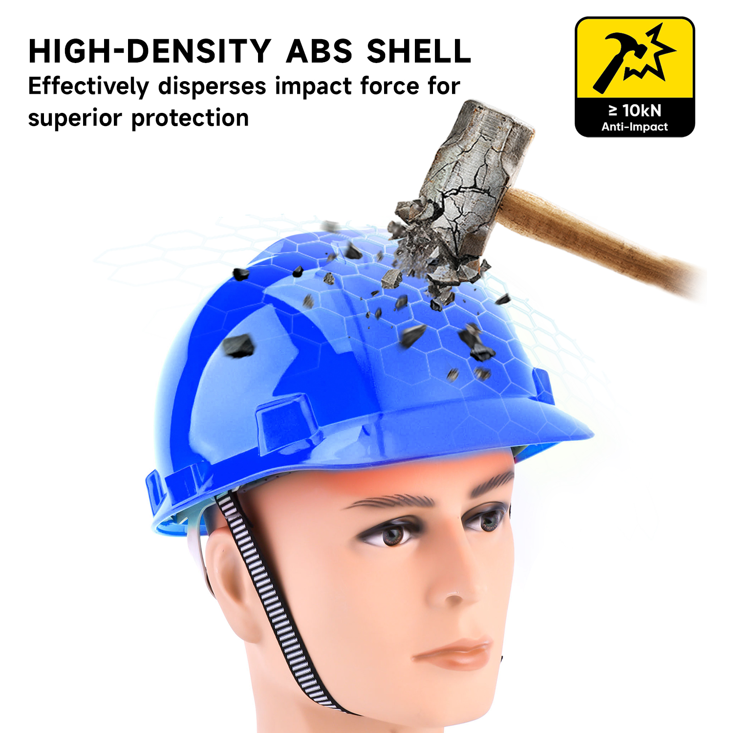 Casques de sécurité industrielle bleue W-003