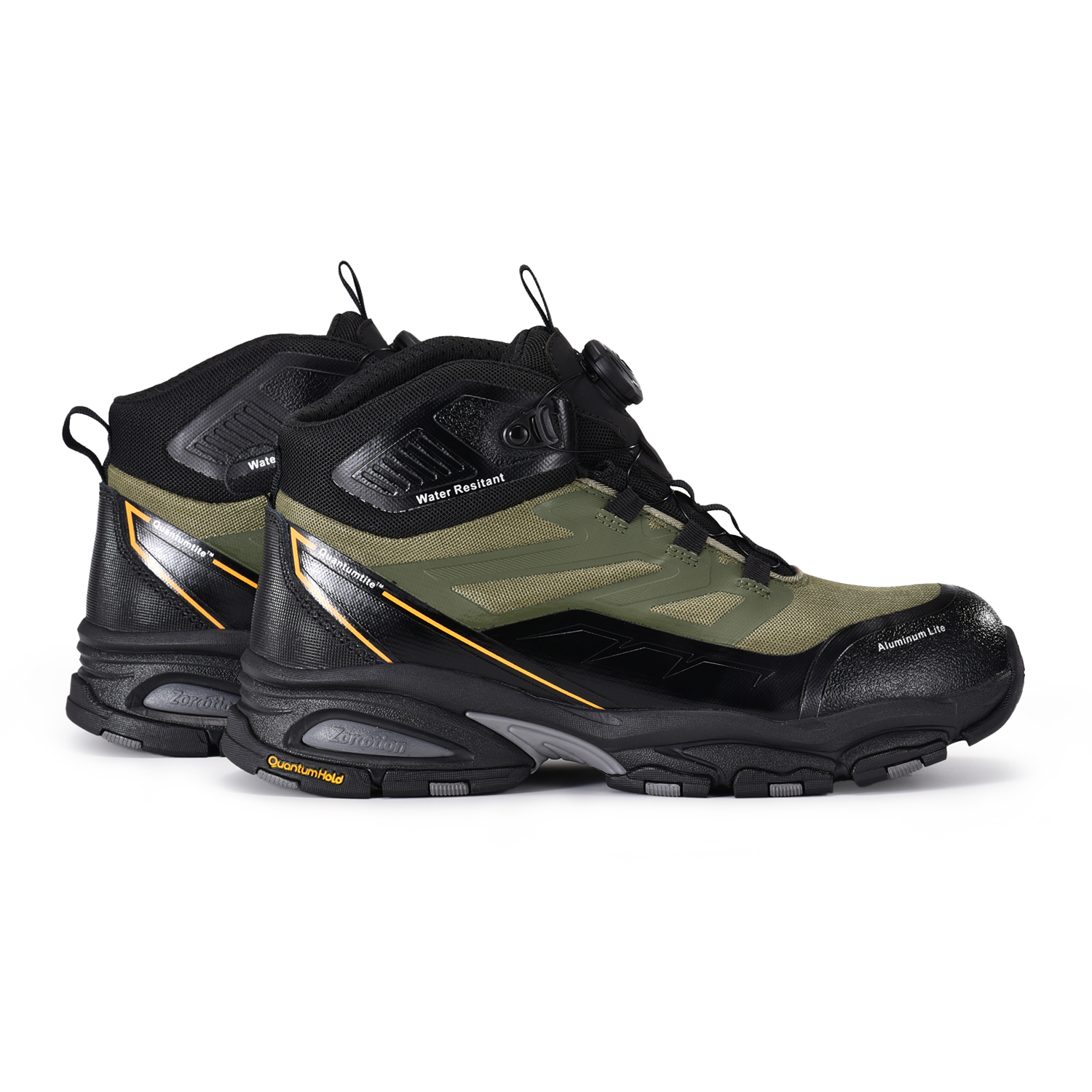 Bottes de sécurité respirantes à verrouillage par torsion de conception extérieure, embout en aluminium léger et plaque PE M-8589