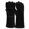 Gants de travail en cuir pour soudeur S-H24 noirs