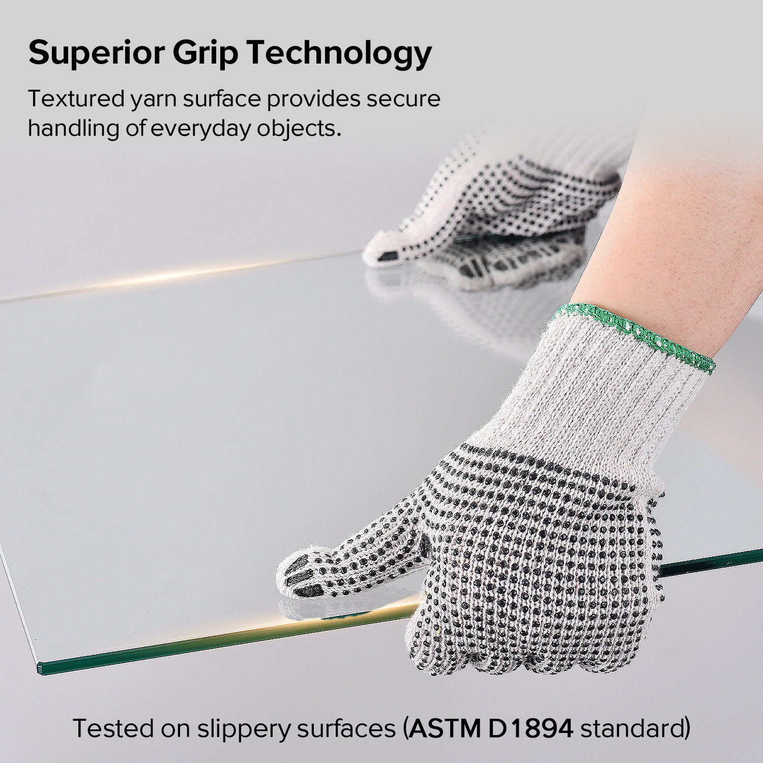 Gants de travail de sécurité à points en PVC FL-7259