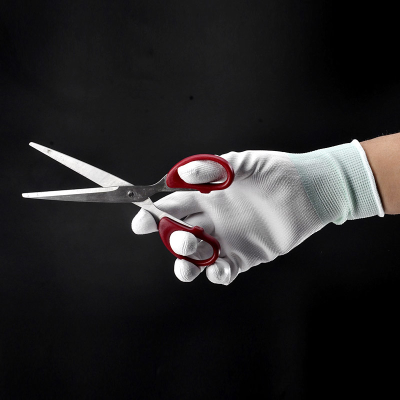 Gants de travail de sécurité enduits de PU PN8003 Blanc