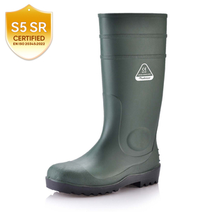 Bottes de sécurité S5 – Bottes imperméables en PVC W-6037 Vert AquaPioneer