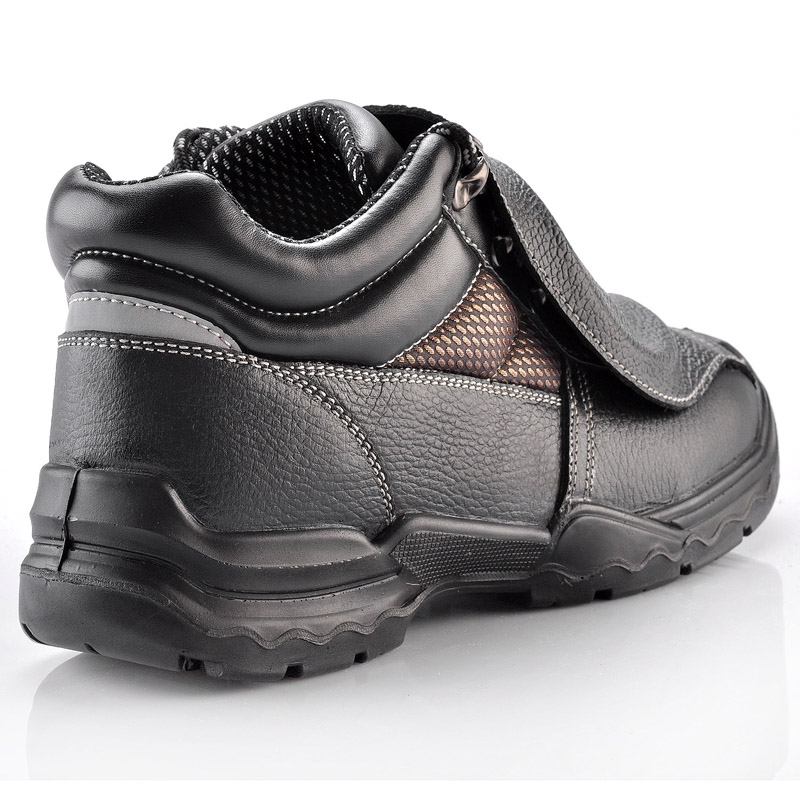 Chaussures de sécurité en cuir lourd Style soudeur, bottes de protection métatarsienne pour soudage, M-8215