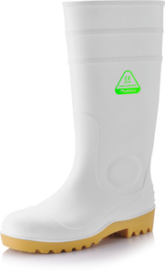 Bottes de pluie en caoutchouc PVC W-6037 Blanc