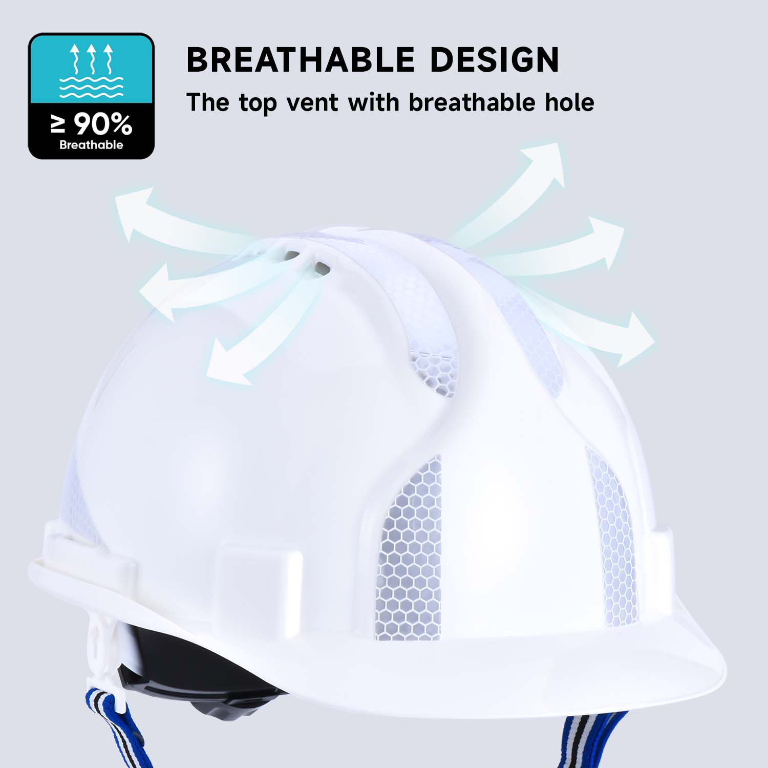 Casque de sécurité mineur W-036 blanc