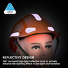 Casque de travail rotatif réglable W-018 Orange