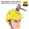 Casques de sécurité jaune ABS W-003