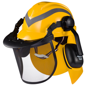 Casques de sécurité de protection du bouclier facial M-5009 Jaune