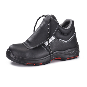 Bottes de travail de soudage pu caoutchouc noir site de travail bottes m-8027pr