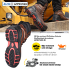 Bottes de sécurité chaudes pour hommes, bottes de travail résistantes à l'huile et imperméables H-9552