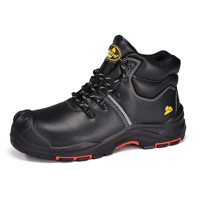 Chaussures de sécurité PU / caoutchouc imperméables avec orteil en acier M-8575