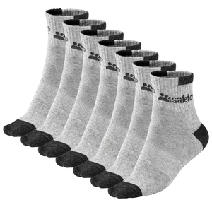 Safetoe Chaussettes de travail antibactériennes 100 % coton – 7 paires