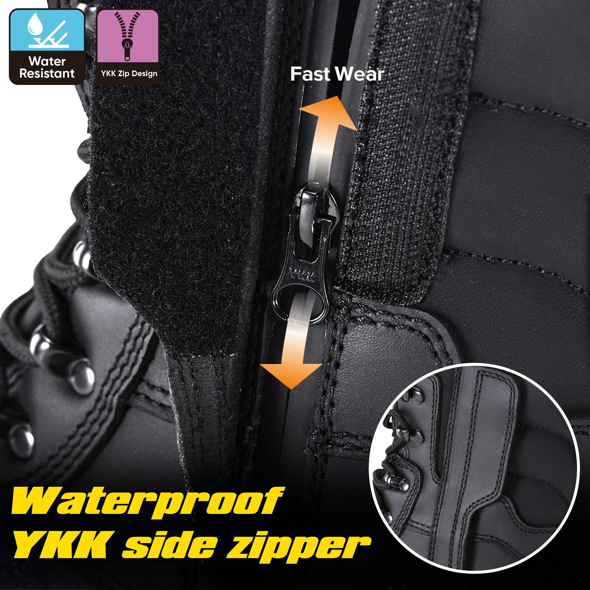 Safetoe Bottes de sécurité d'hiver IceGrip Arctic-Zip H-9552 IceGrip