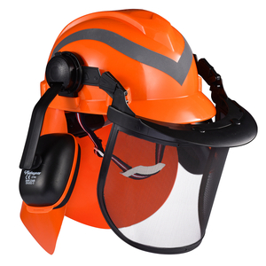 Casques forestiers et protection contre le bouclier facial M-5009 Orange