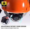 Casques de forêt avec bouclier facial M-5009 Orange