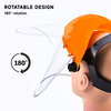 Bouclier facial de sécurité de la construction M-5002 Orange