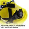 Casque Construction HAT HAUT ABS CE CASHETS DE SÉCURITÉ APPROUVÉE W-018 Jaune