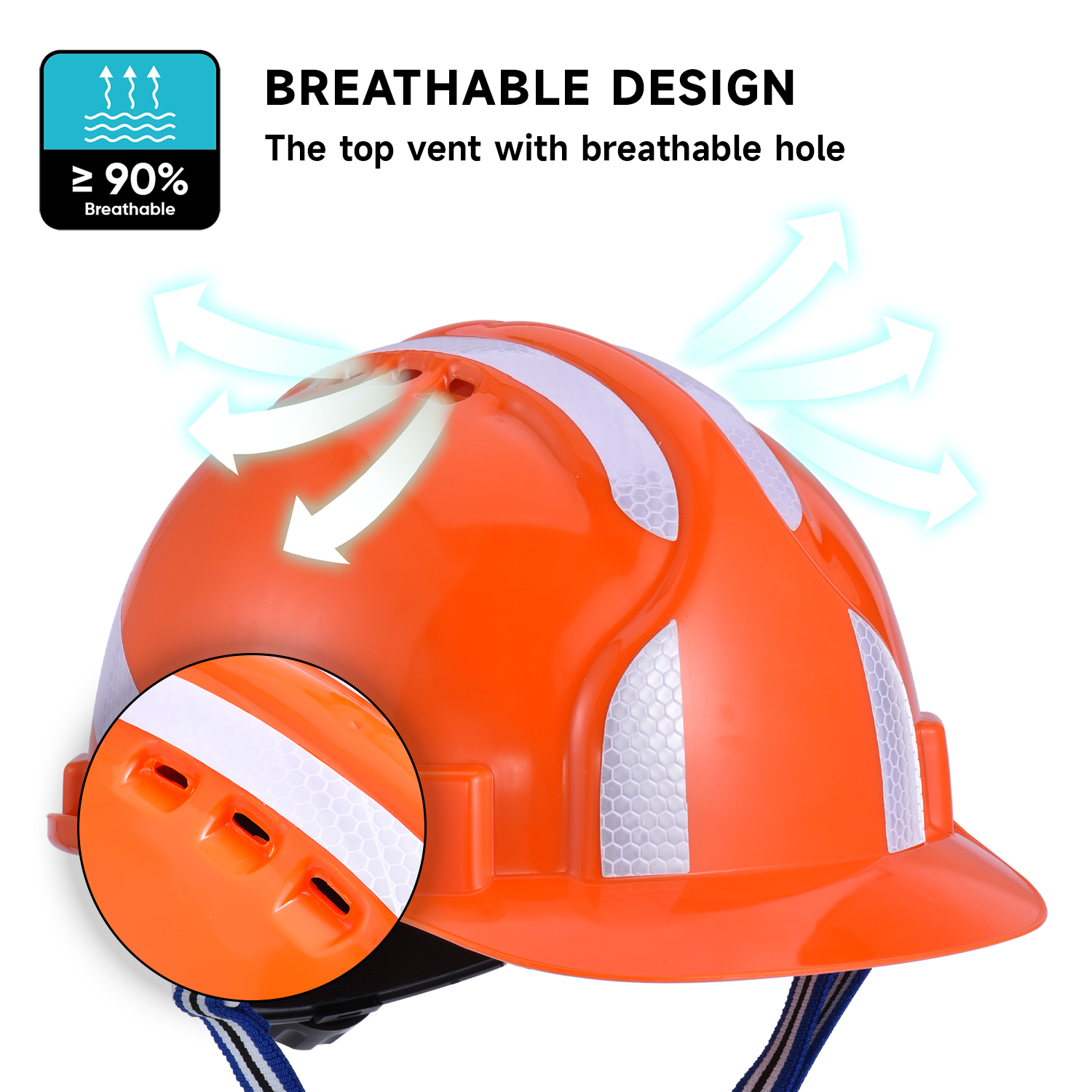 Casque de sécurité industrielle W-036 Orange