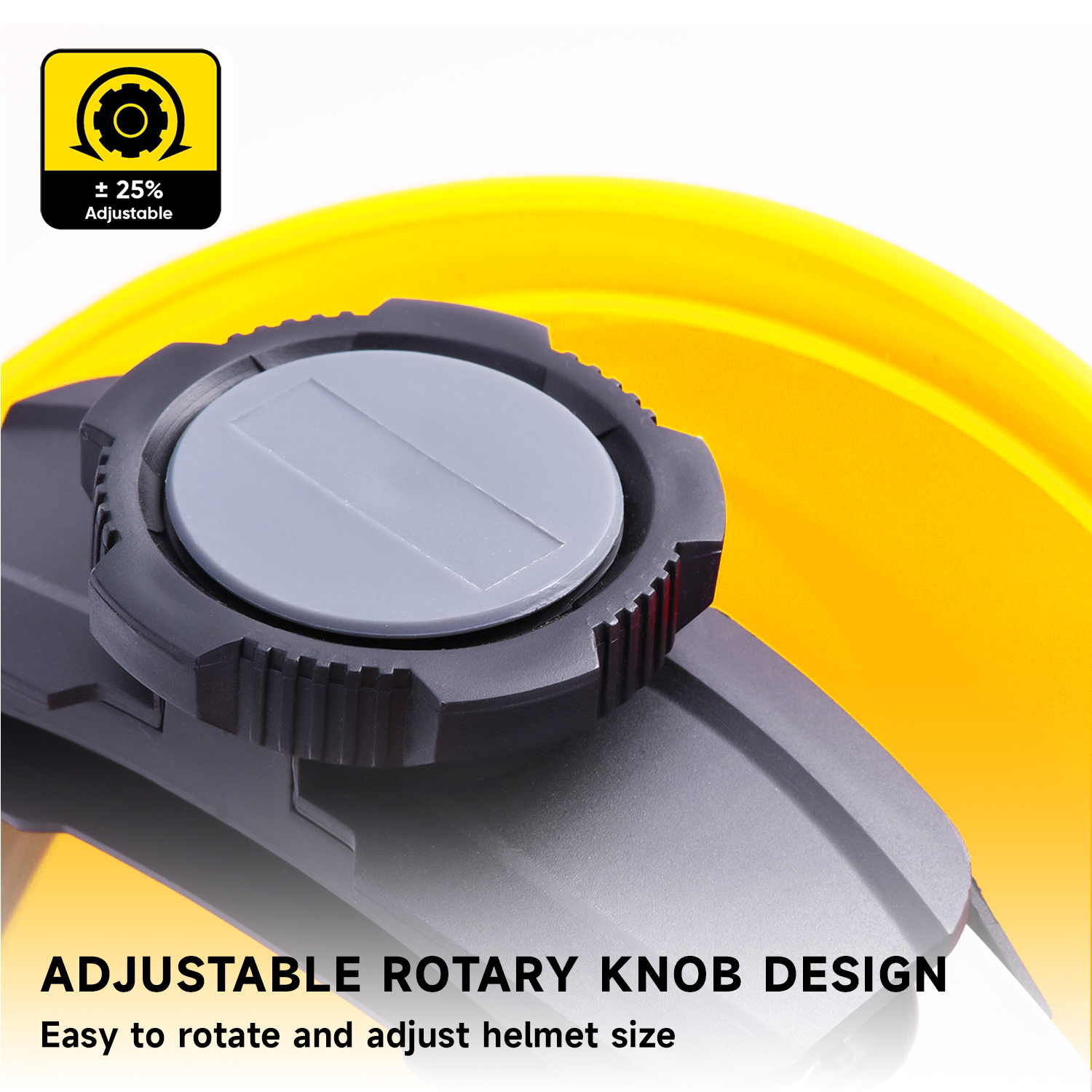Casques de sécurité jaune ABS W-003