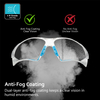 Lunettes de sécurité approuvées CE SG003 Bleu