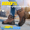 Bottes de travail pour femmes imperméables et résistantes au glissement avec orteil en acier M-8553