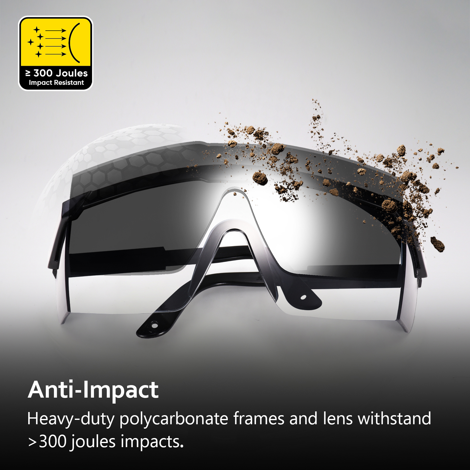  Lunettes de sécurité PC Dark KS102 Black