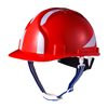 Casque de sécurité rouge pour la construction W-036