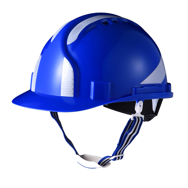 Casque de sécurité de type réfléchissant bleu W-036 bleu