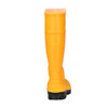 Bottes de pluie jaunes de sécurité de PVC d'exploitation avec le jaune en acier W-6055 d'orteil