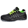 Chaussures de sécurité en tissu de style sport léger-l7530 vert
