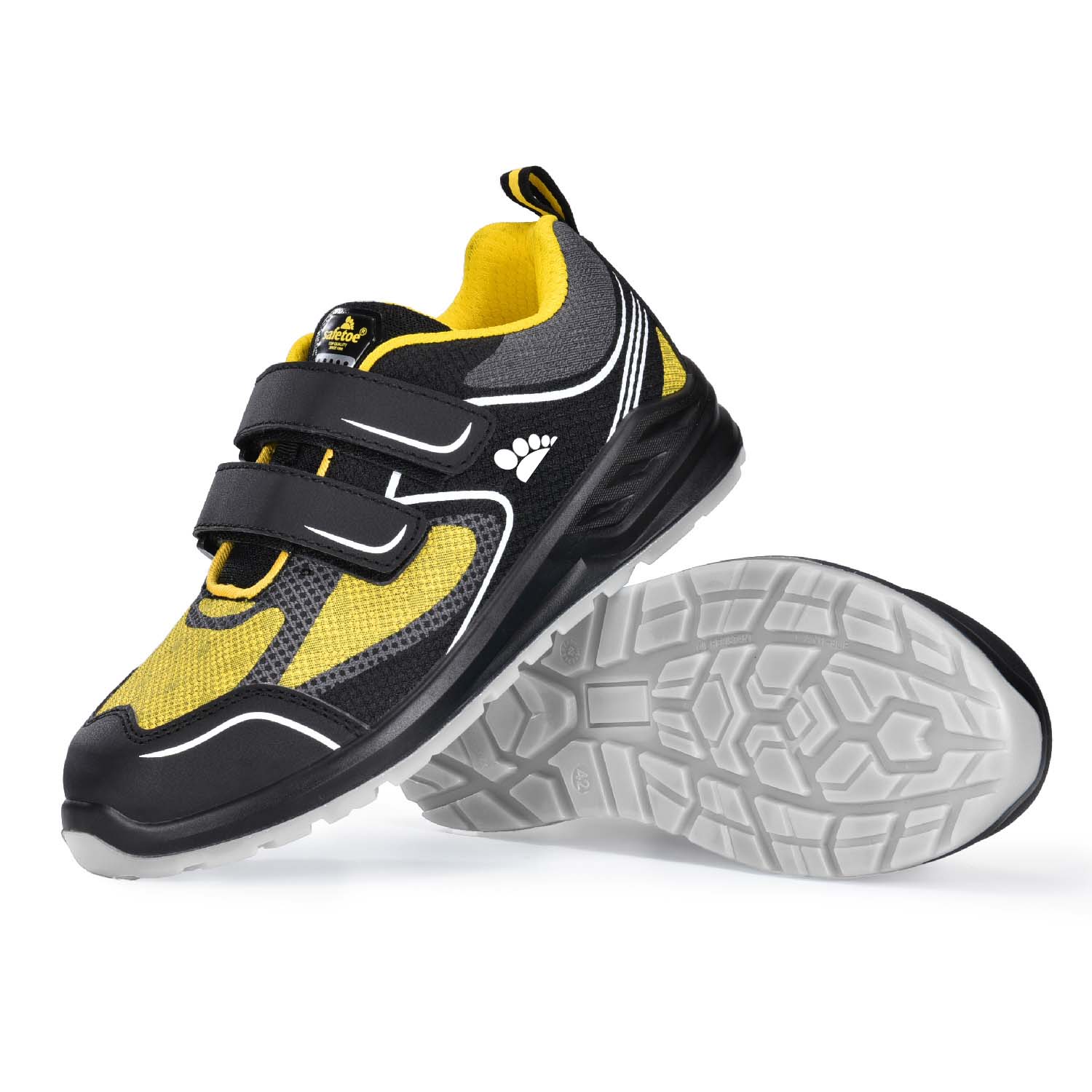 Velcro Design S1P Baskets de sécurité à embout en acier L-7501 Velcro