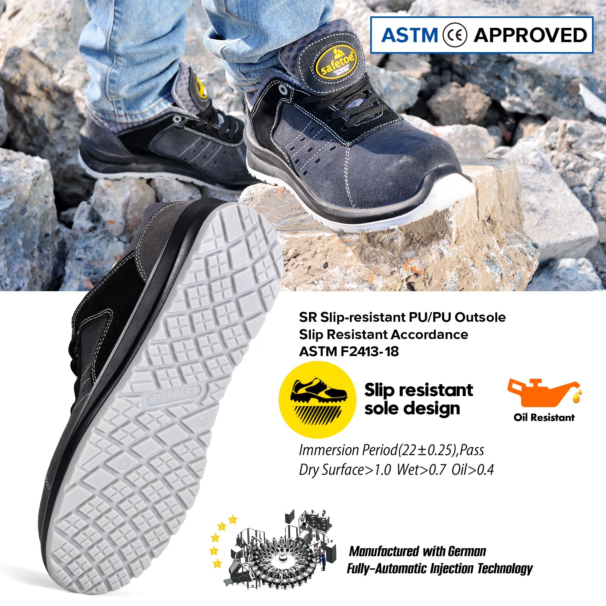 Chaussures de travail antid&eacute;rapantes L7331
