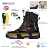 Bottes de travail d'hiver avec une fourrure d'agneau chaude H-9550