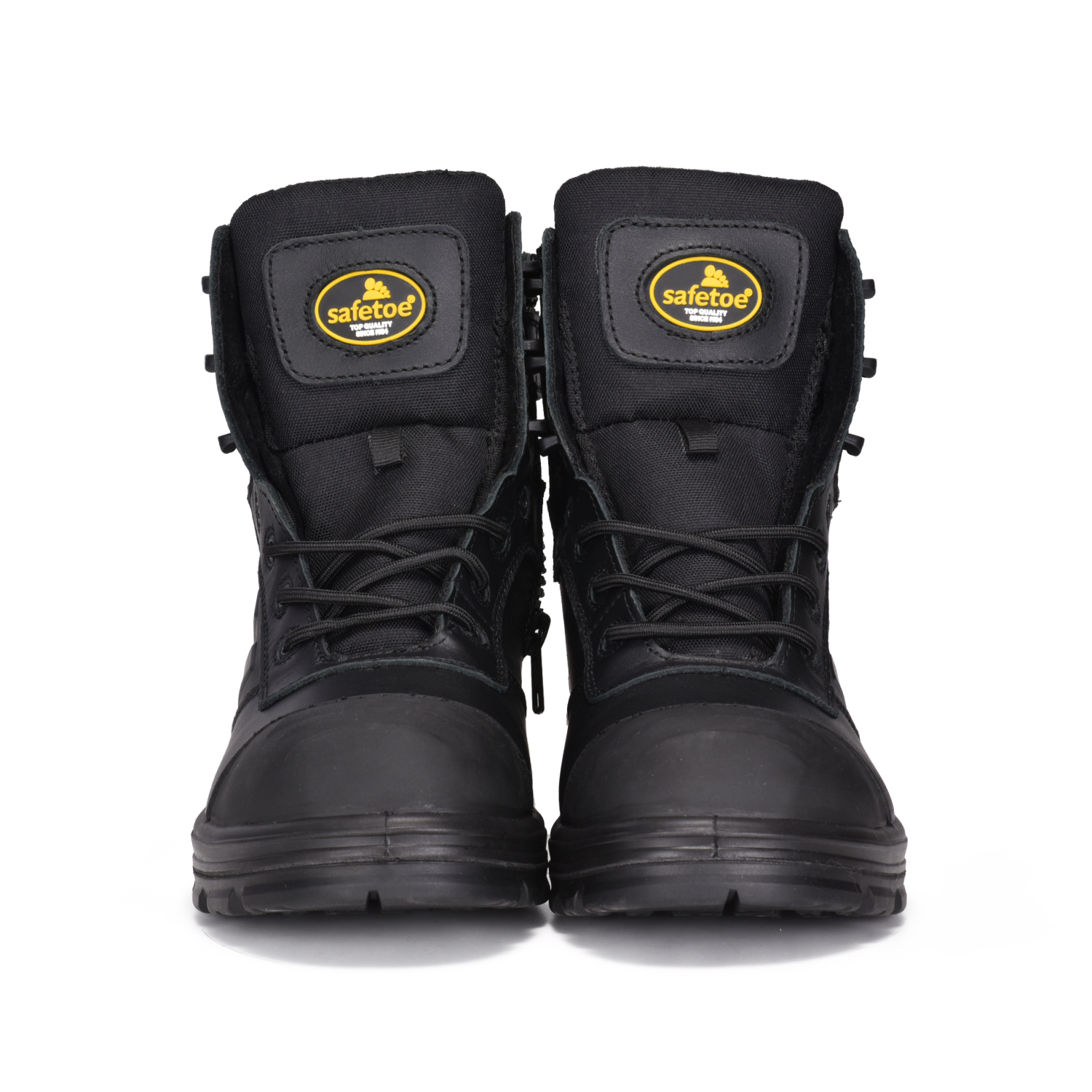 Conception zippe de haute qualité Boots de travail industriel Safey M-8578 Black