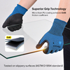 Gants de travail de construction gants de travail de sécurité résistants aux coupures PD8045 bleu