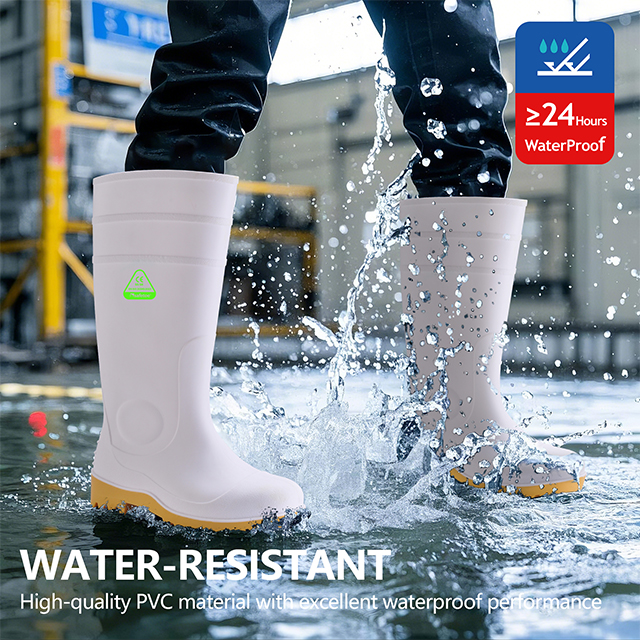 PVC Bottes de pluie Wellington W-6037 White