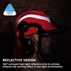 Casques de sécurité et bouclier facial et oreilles M-5009 Red