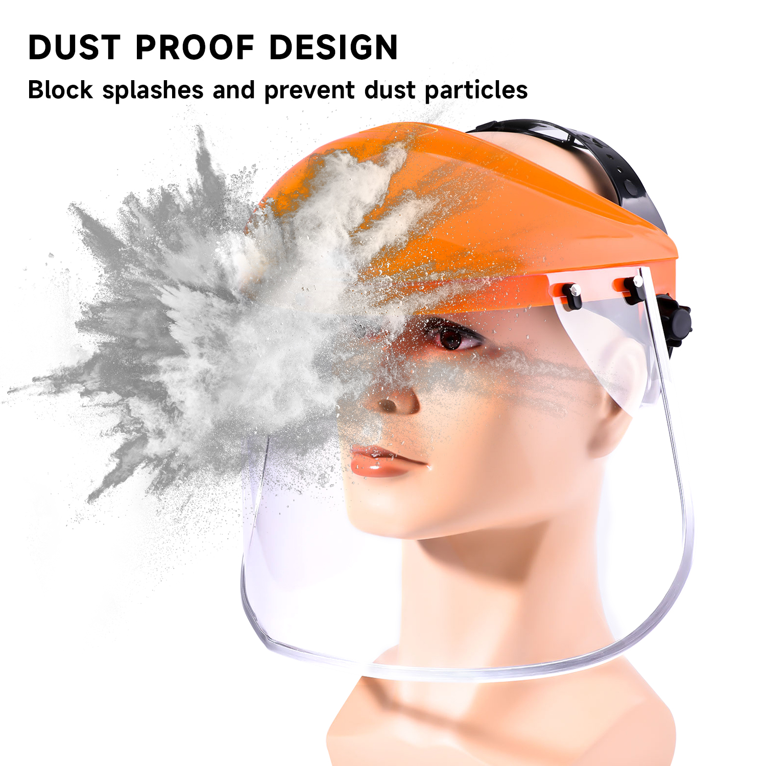 Bouclier facial de sécurité de la construction M-5002 Orange