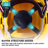 Casques de sécurité de protection du bouclier facial M-5009 Jaune