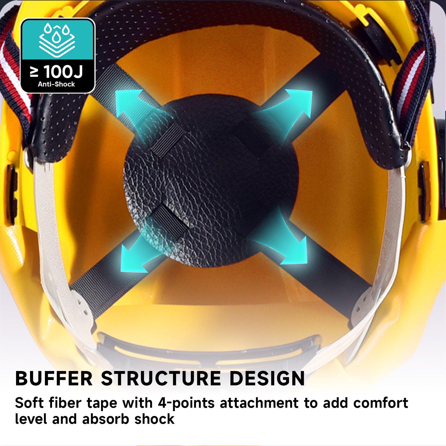 Casques de sécurité de protection du bouclier facial M-5009 Jaune