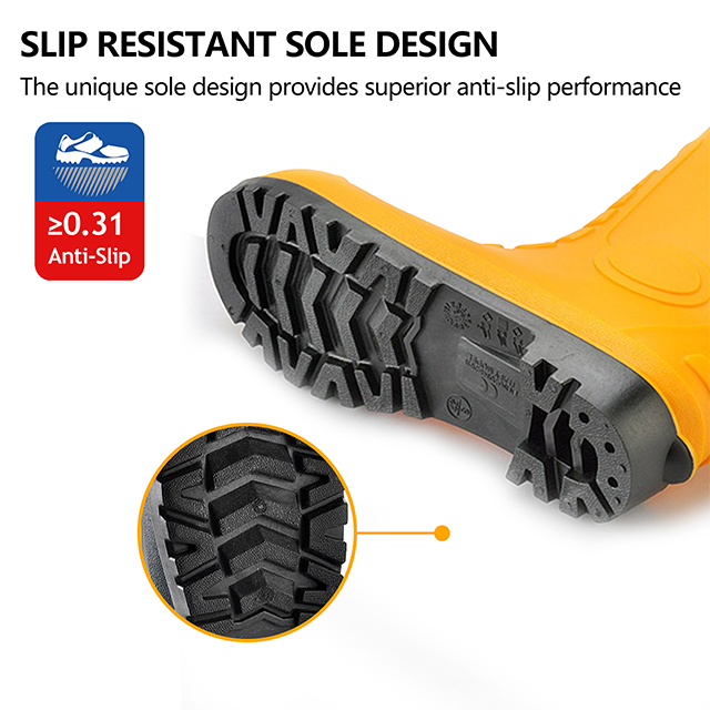 S5 Bottes de pluie lourde W-6038 Jaune