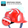Casque de sécurité rouge pour la construction W-036