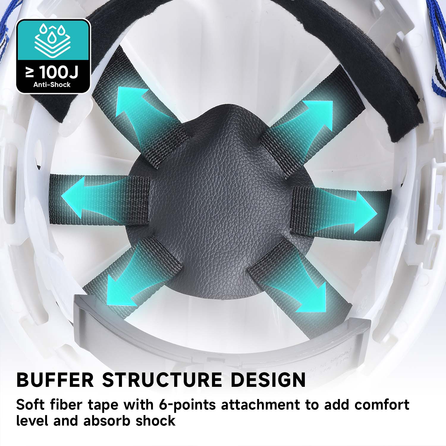 Casque de sécurité mineur W-036 blanc
