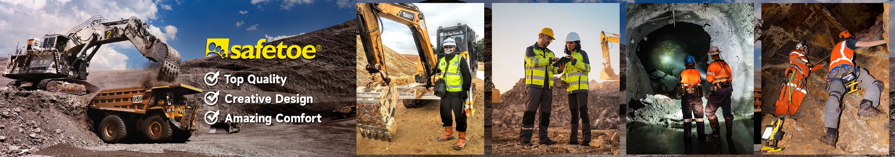 Bottes de travail minières et ressources