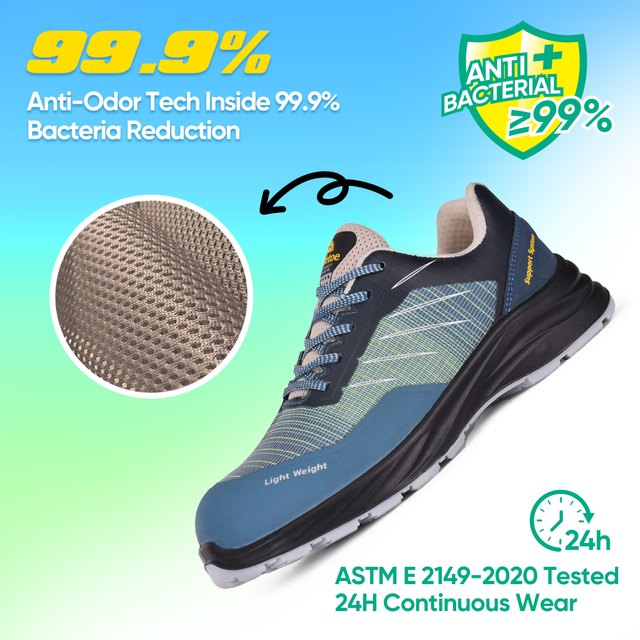 Sneakers de sécurité Les chaussures pour hommes travaillent légèrement respirant L-7572