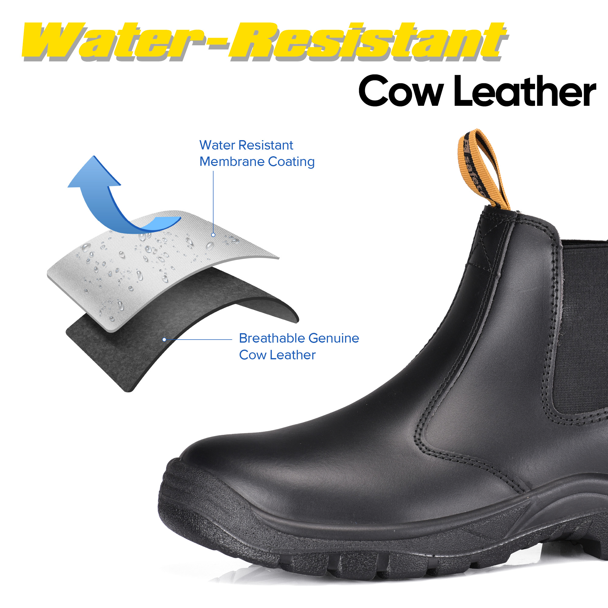 Site Bottes de sécurité de protection noires