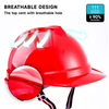 Casque de travail de construction rouge W-002 