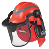 Casques de sécurité et bouclier facial et oreilles M-5009 Red