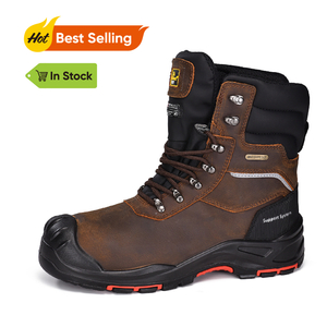 Bottes de sécurité imperméables S7 pour hommes d'hiver, bottes de travail pour stockage au froid