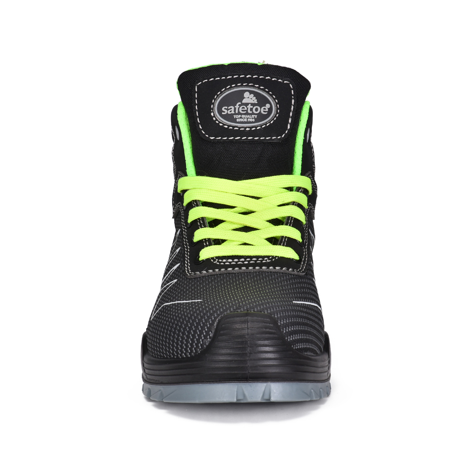 Chaussures de sécurité en tissu de style sport léger respirant pour hommes-M-8576 vert